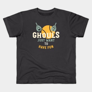 Halloween Padel Pun Ghouls Kids T-Shirt